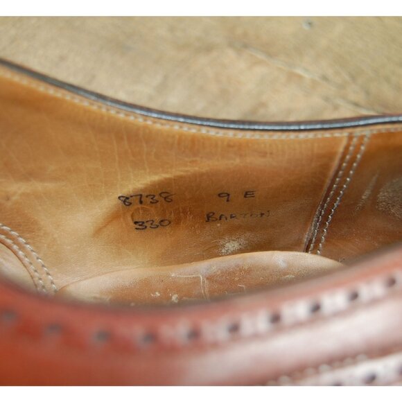 Tom James Barton Oxford Dress Shoes Men\'s Size 9 E Made in England Bench Made